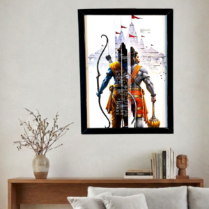 Lord Rama and Hanuman God Frame – Wall Art Frame