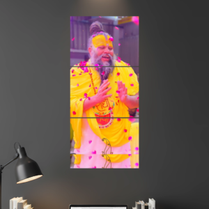 Premanand Maharaj Ji D1 Split Poster - Wall Art Poster
