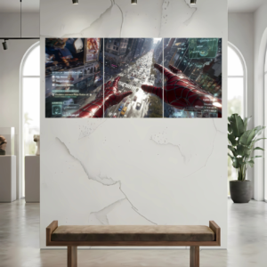 Spiderman View Split Poster - Wall Art Poster