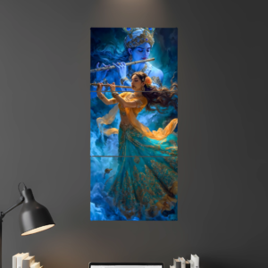 Radha Krishna Together D3 Split Poster - Wall Art Poster