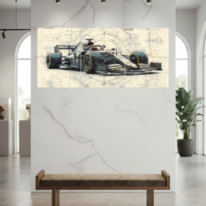 Formula F1 Car Split Poster - Wall Art Poster