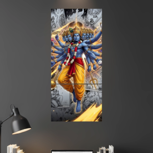 Lord Vishnu D1 Split Poster - Wall Art Poster