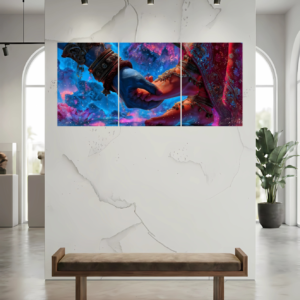 Shiv Parvati D1 Split Poster - Wall Art Poster