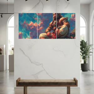 Hanuman ji D1 Split Poster - Wall Art Poster