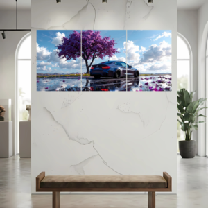 Car Scenery Split Poster - Wall Art Poster