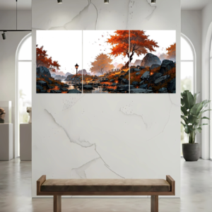 Autumn Scenery Split Poster - Wall Art Poster