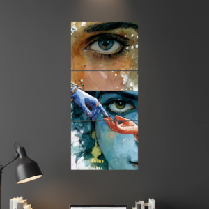 Radha Krishna D2 Split Poster - Wall Art Poster